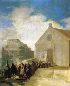  Village Painting - Village Procession Francisco de Goya